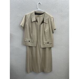 Gaylord Womens Set Size Unknown Brown Dress and Blazer Hand Tailored VTG